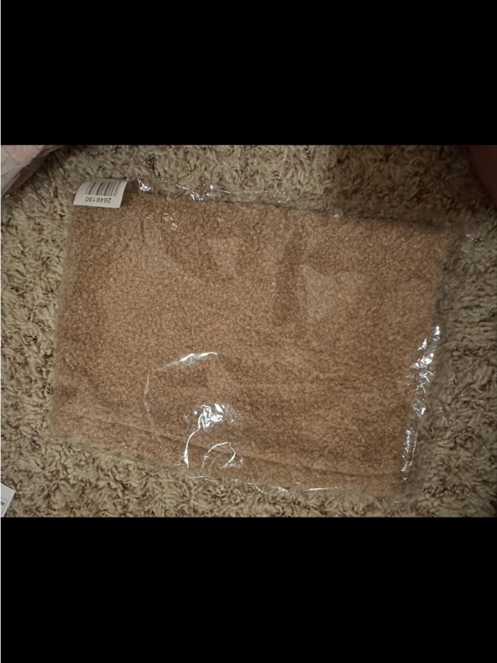 Cozy Teddy Sherpa small purse- Camel